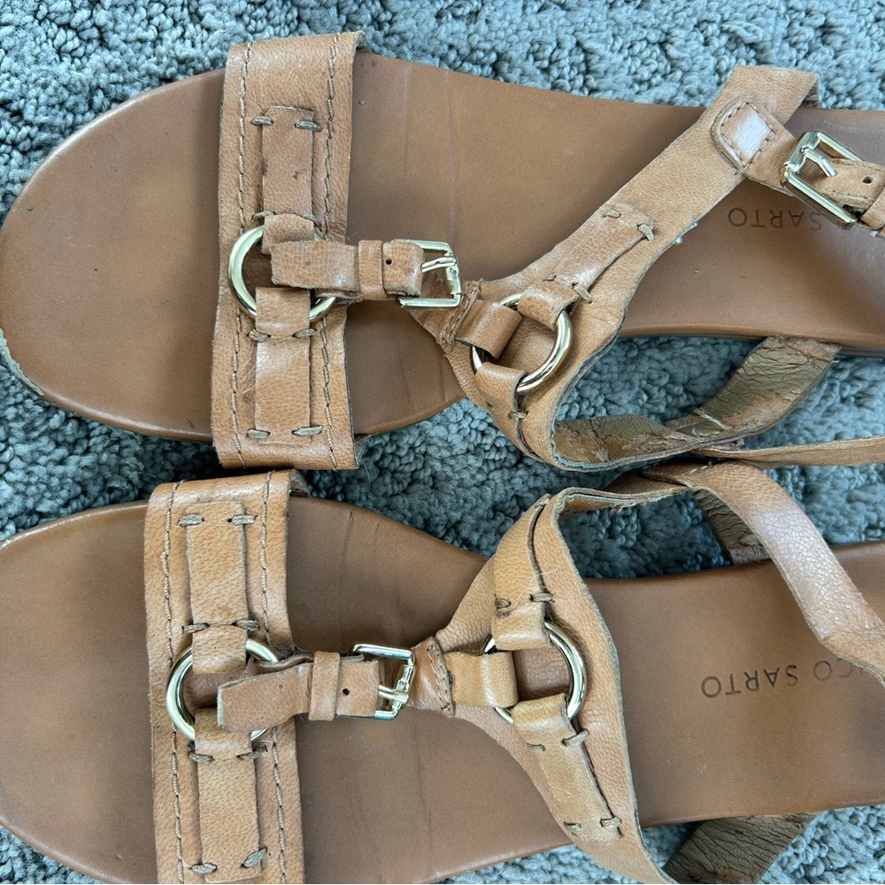 G.I.L.I. Tan Leather Sandals